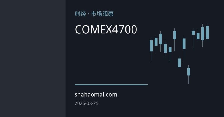 COMEX黄金突破4700美元 现货金创近三个月新高